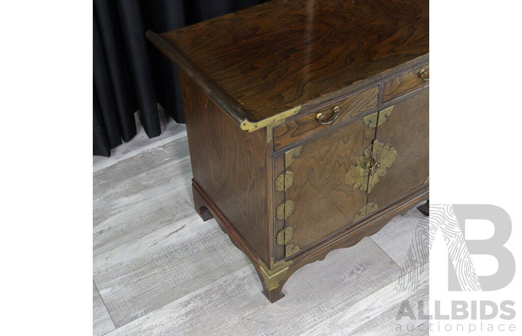 Pair of Korean Elm Bedside Chests
