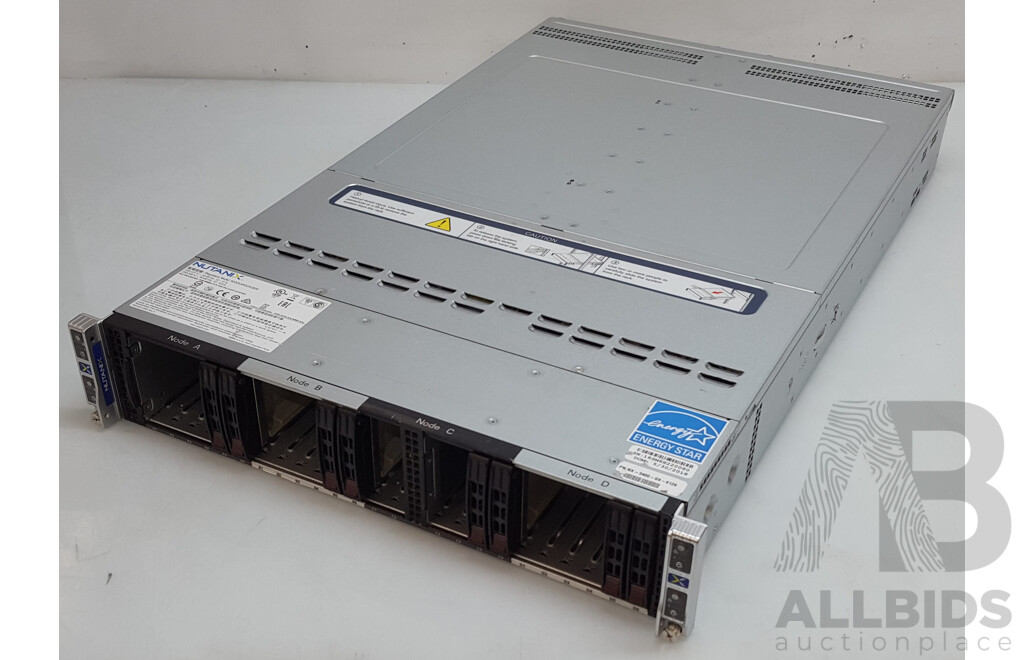 Nutanix (NXS2U4NS24G600) 4-Slot Multi-Node w/ 4 x Supermicro (X11DPT-B-G6-NI22) Dual Intel Xeon GOLD (6126) 2.60GHz-3.70GHz 12-Core CPU 384GB DDR4 Nodes