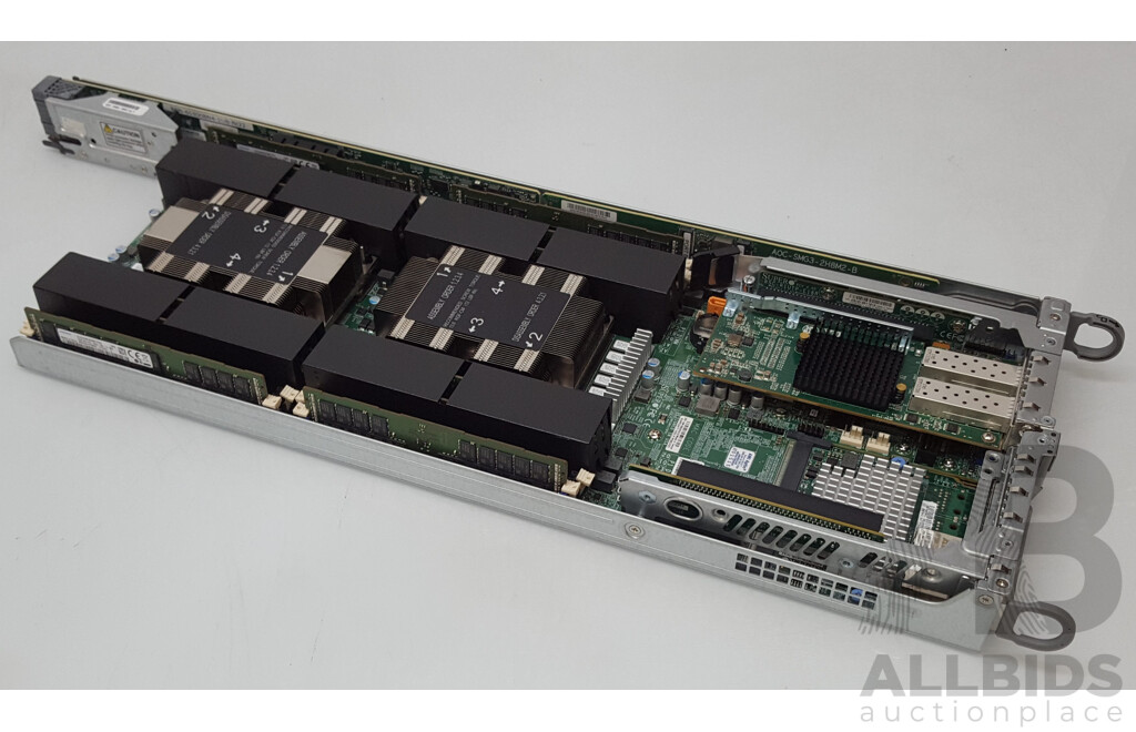 Nutanix (NXS2U4NS24G600) 4-Slot Multi-Node w/ 4 x Supermicro (X11DPT-B-G6-NI22) Dual Intel Xeon GOLD (6126) 2.60GHz-3.70GHz 12-Core CPU 384GB DDR4 Nodes