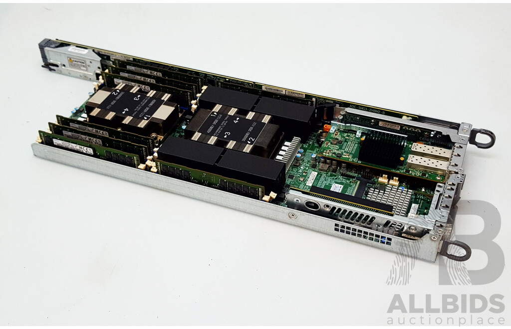 Nutanix (NXS2U4NS24G600) 4-Slot Multi-Node w/ 4 x Supermicro (X11DPT-B-G6-NI22) Dual Intel Xeon GOLD (6126) 2.60GHz-3.70GHz 12-Core CPU 384GB DDR4 Nodes