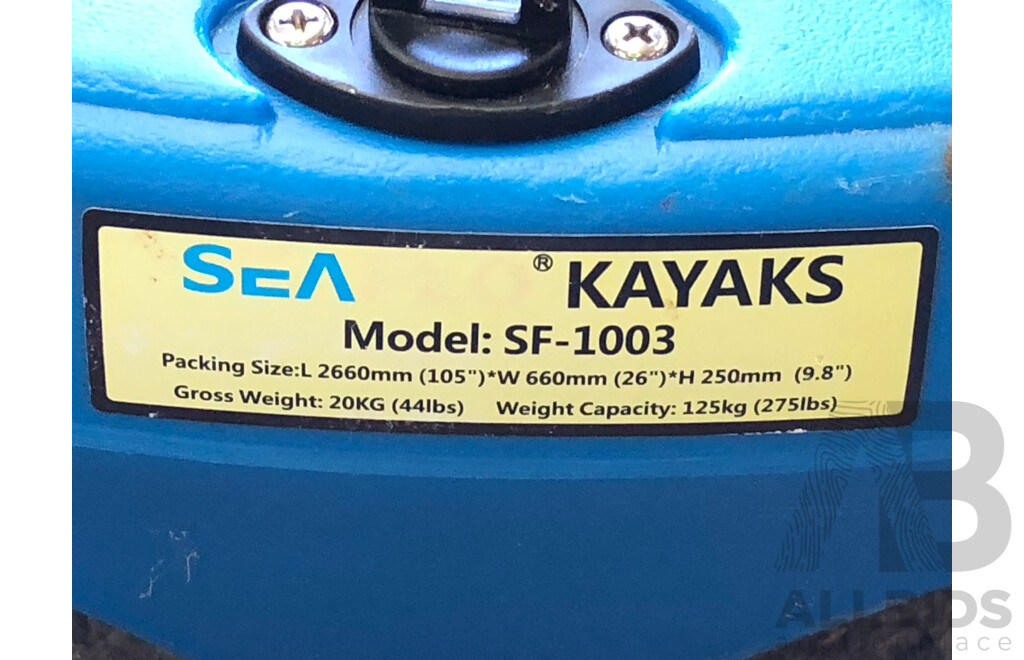 Seaflow 2.66 Meter Kayak and Accessories