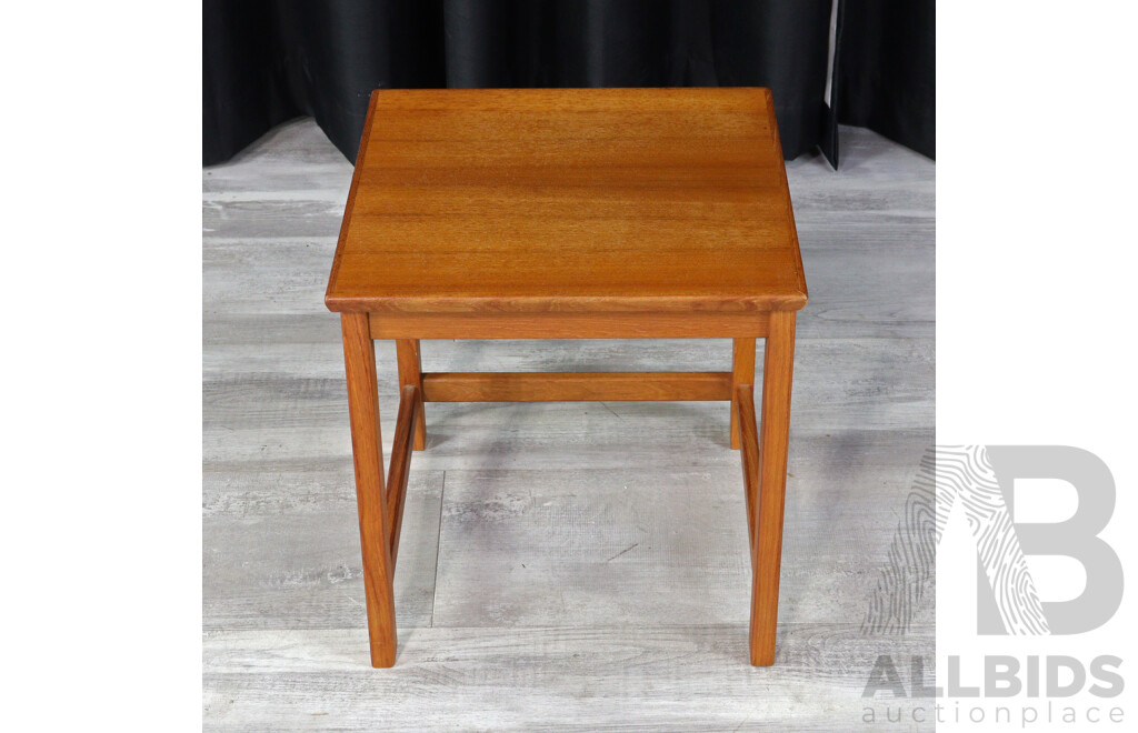 Nest of Three Teak Side Tables