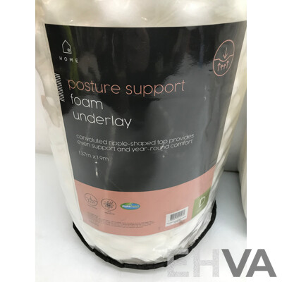 Posture Support Foam Underlay and Australian Wool Single Size Quilt - Lot of 2