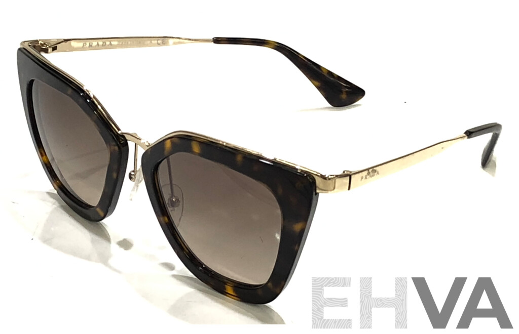 Prada SPR 53S Butterfly Brown Cinema Sunglasses