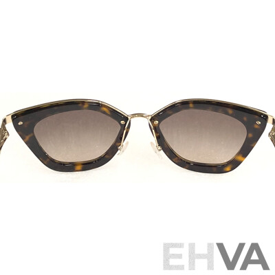 Prada SPR 53S Butterfly Brown Cinema Sunglasses