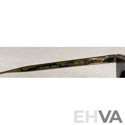 Prada SPR 53S  Butterfly Brown Cinema Sunglasses