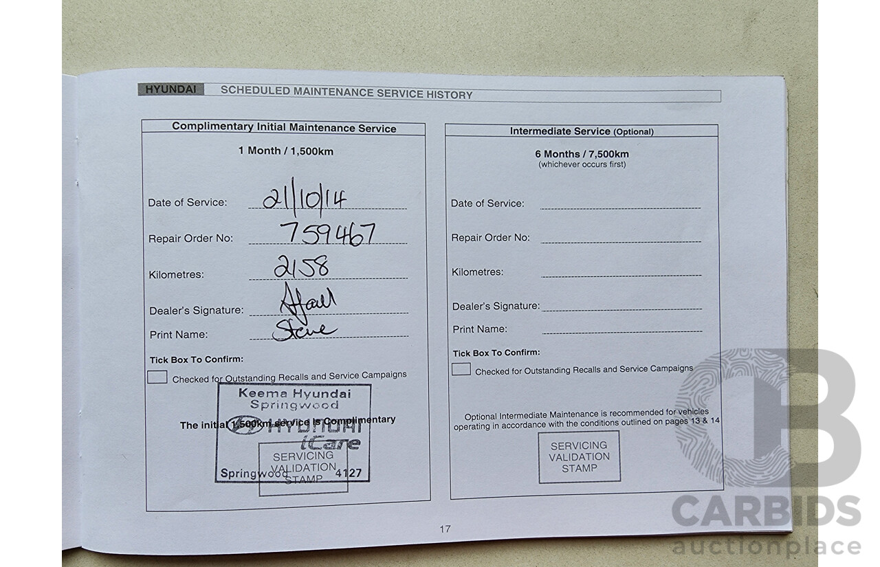 8/2014 Hyundai Ix35 SE (fwd) LM SERIES II 4d Wagon Grey 2.0L