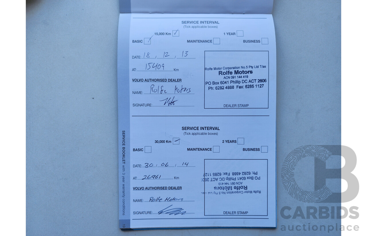 1/2012 Volvo Xc90 3.2 MY11 4d Wagon Blue 3.2L