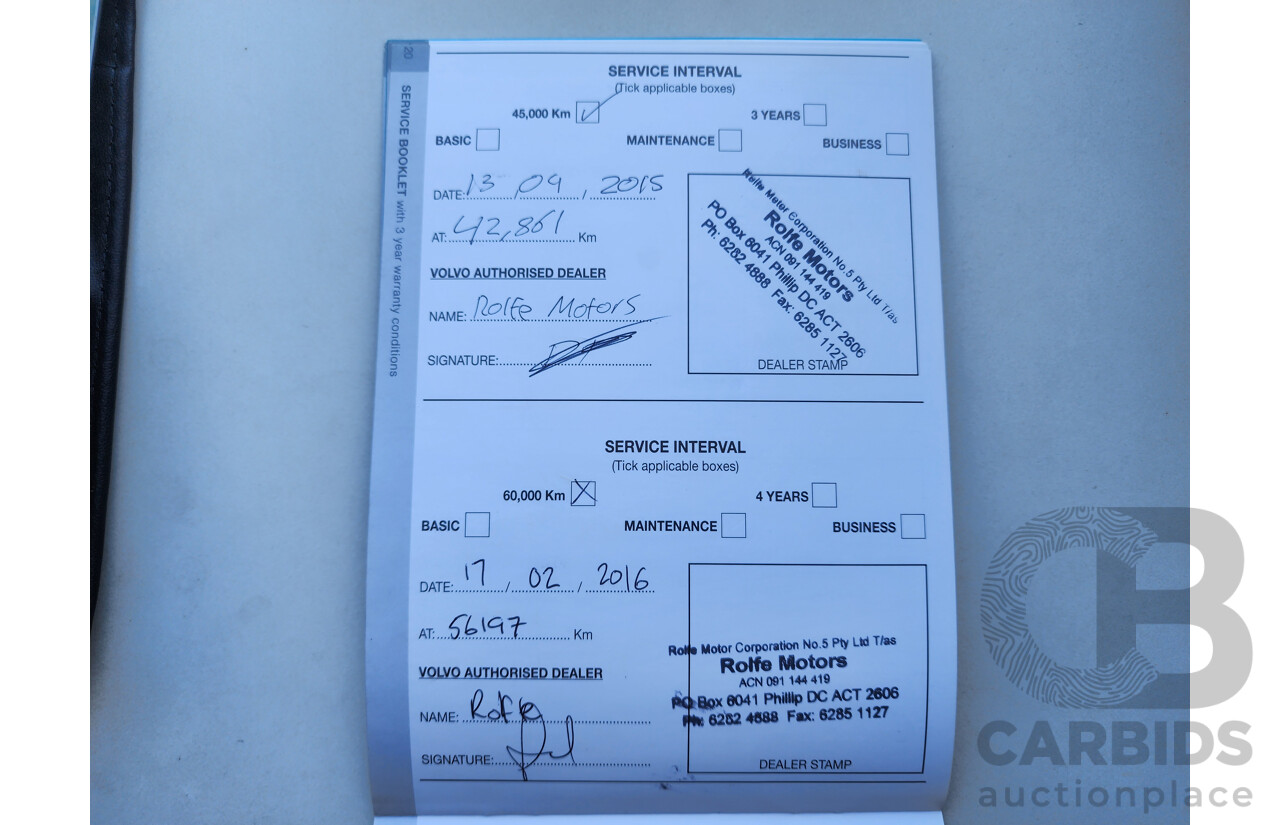 1/2012 Volvo Xc90 3.2 MY11 4d Wagon Blue 3.2L