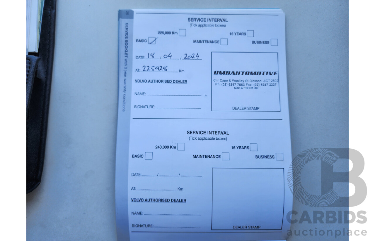 1/2012 Volvo Xc90 3.2 MY11 4d Wagon Blue 3.2L