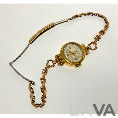 Women's Vintage Emka Geneve Dress Watch with 18ct Gold Case, Swiss Made