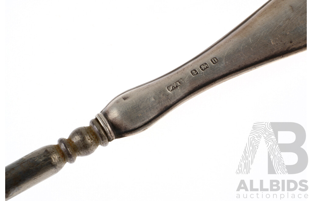 Antique Sterling Silver Birmingham 1912 Shoe Lace Hook, Hallmarked