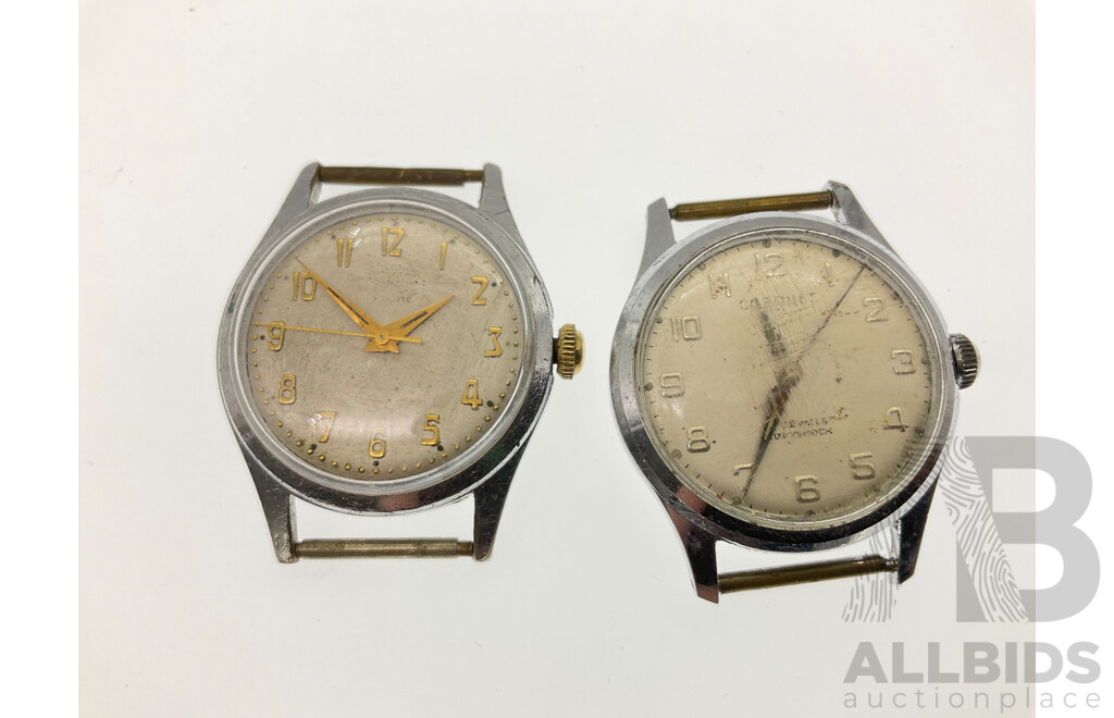 Collection of Men's Vintage Wrist Watches for Restoration or Parts Including Coronet, Buler, Junghans, Timex
