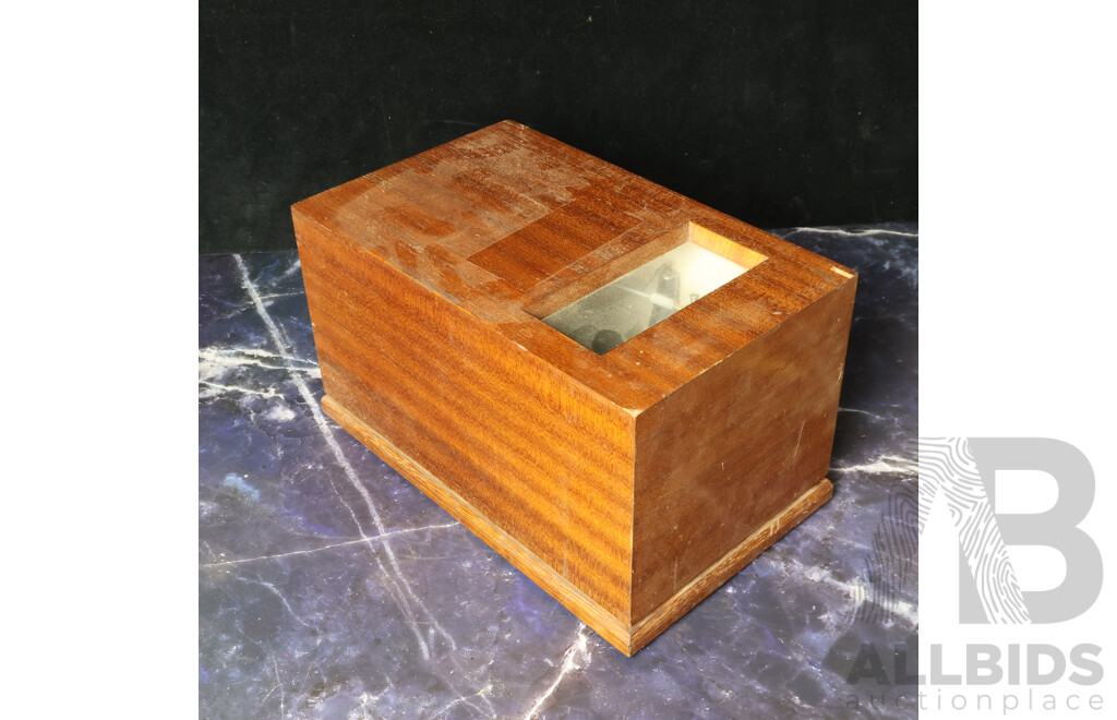 Vintage Timber Cased Seismometer