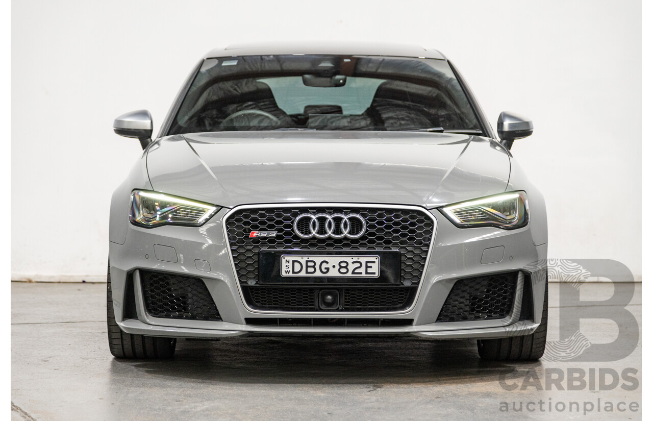 10/2015 Audi RS3 Sportback Quattro (AWD) 8V 5d Hatchback Nardo Grey Turbo 2.5L