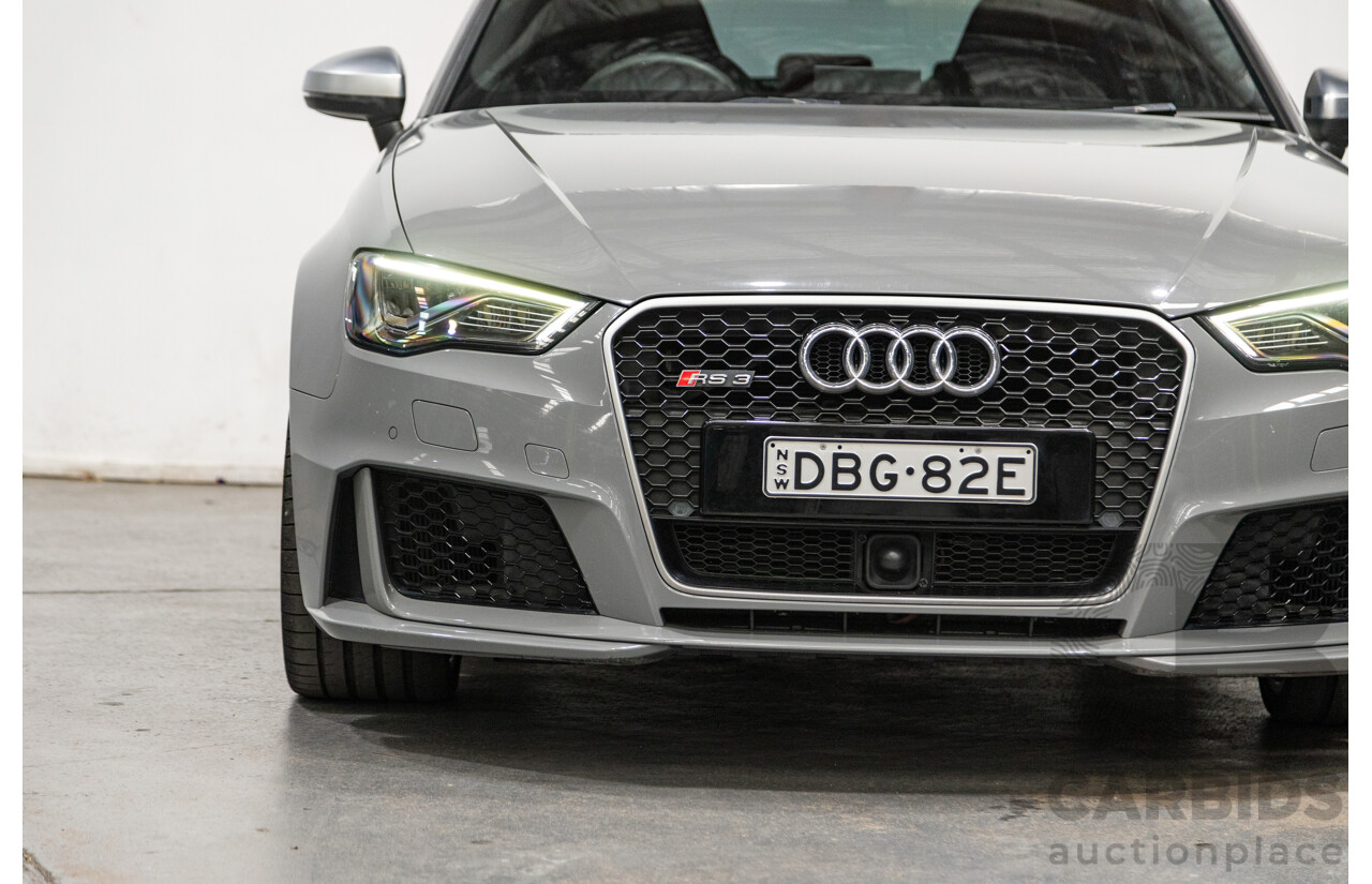 10/2015 Audi RS3 Sportback Quattro (AWD) 8V 5d Hatchback Nardo Grey Turbo 2.5L