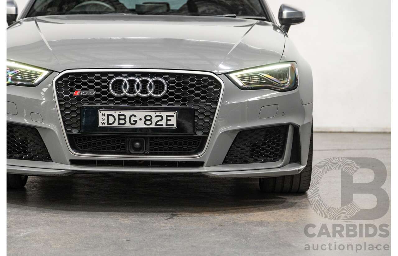 10/2015 Audi RS3 Sportback Quattro (AWD) 8V 5d Hatchback Nardo Grey Turbo 2.5L