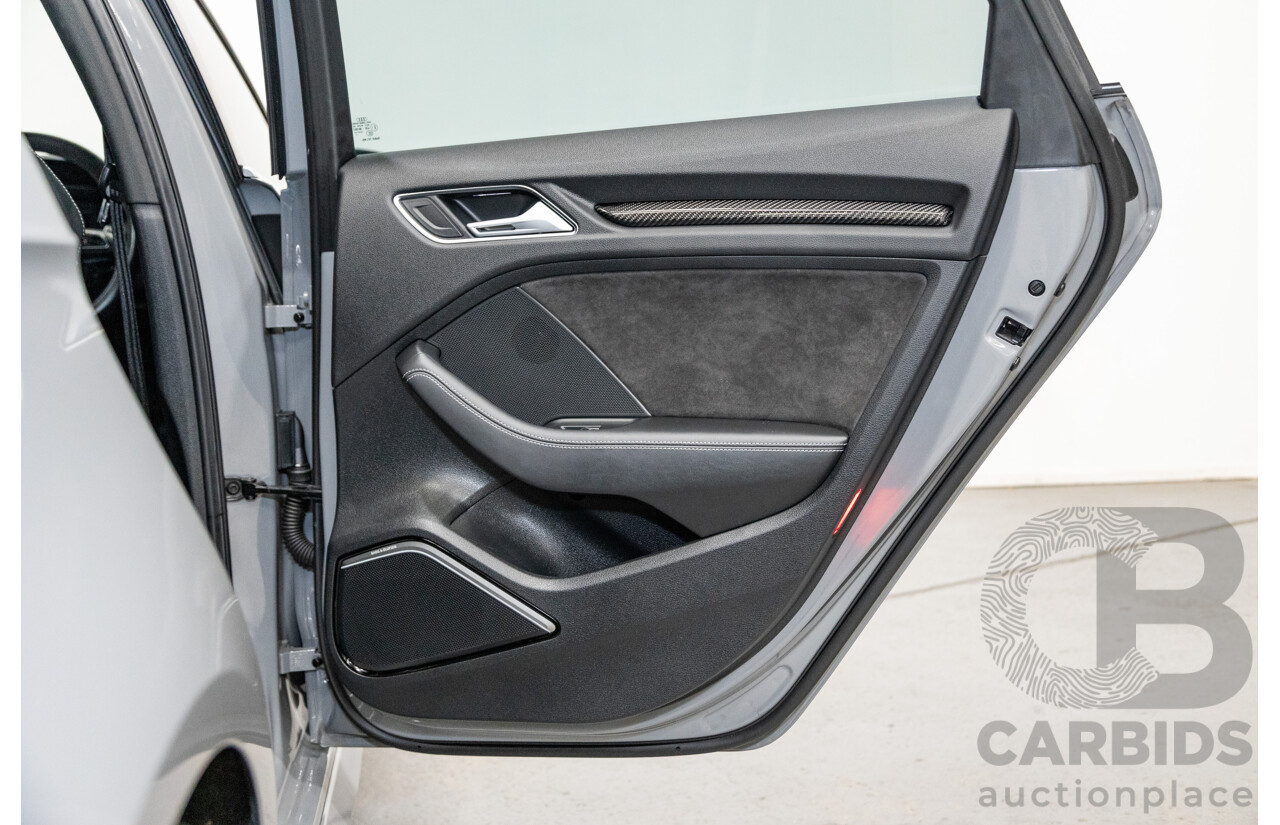 10/2015 Audi RS3 Sportback Quattro (AWD) 8V 5d Hatchback Nardo Grey Turbo 2.5L