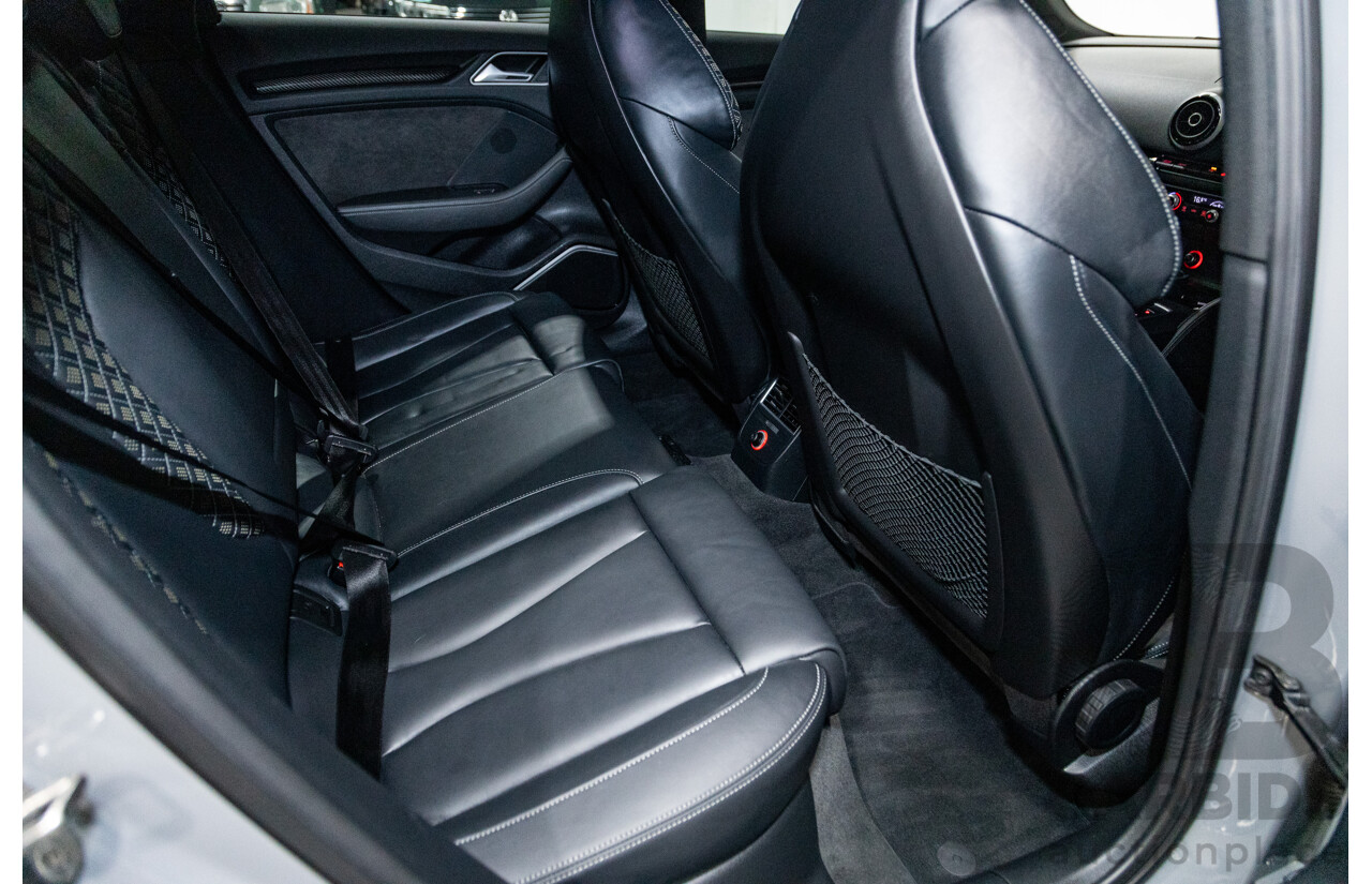 10/2015 Audi RS3 Sportback Quattro (AWD) 8V 5d Hatchback Nardo Grey Turbo 2.5L