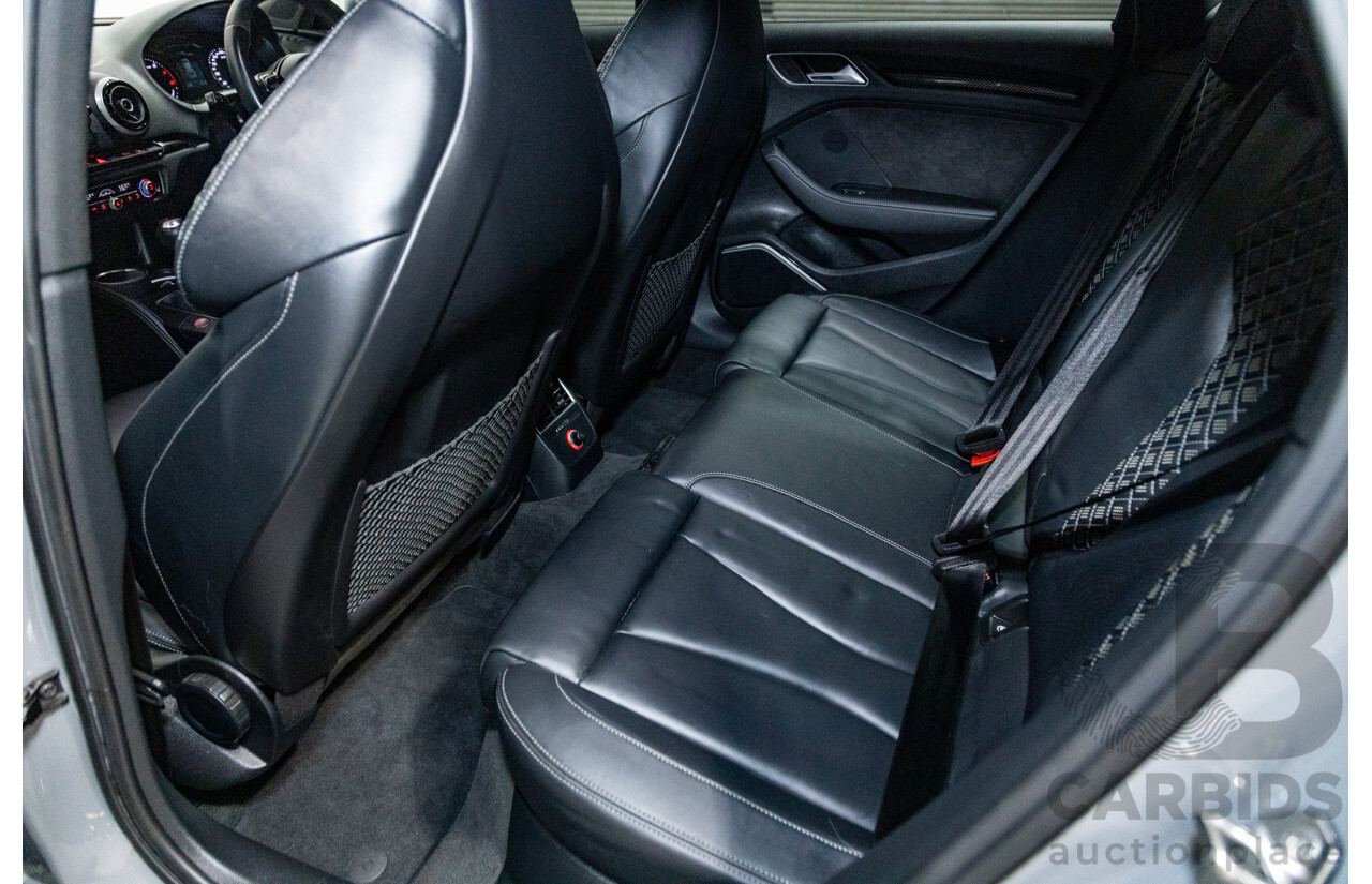 10/2015 Audi RS3 Sportback Quattro (AWD) 8V 5d Hatchback Nardo Grey Turbo 2.5L