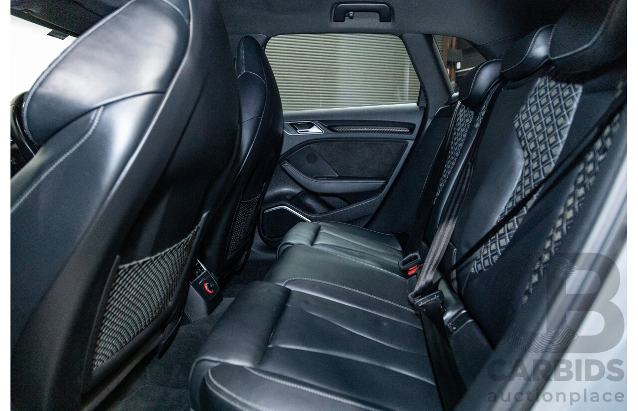 10/2015 Audi RS3 Sportback Quattro (AWD) 8V 5d Hatchback Nardo Grey Turbo 2.5L