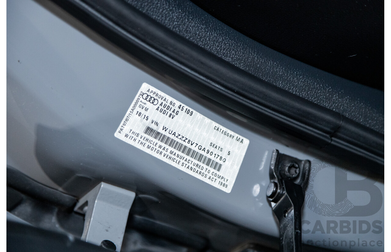 10/2015 Audi RS3 Sportback Quattro (AWD) 8V 5d Hatchback Nardo Grey Turbo 2.5L