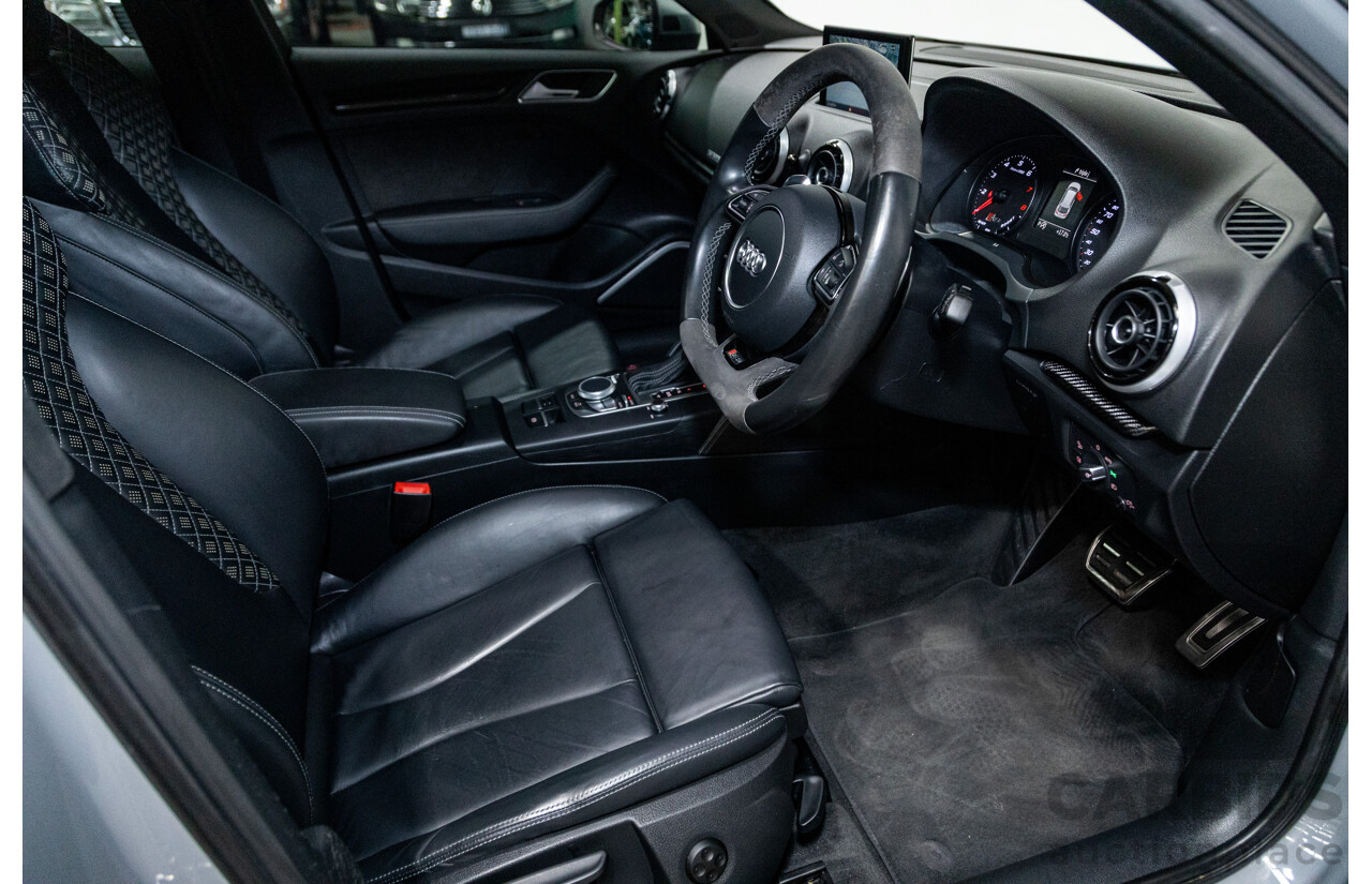 10/2015 Audi RS3 Sportback Quattro (AWD) 8V 5d Hatchback Nardo Grey Turbo 2.5L