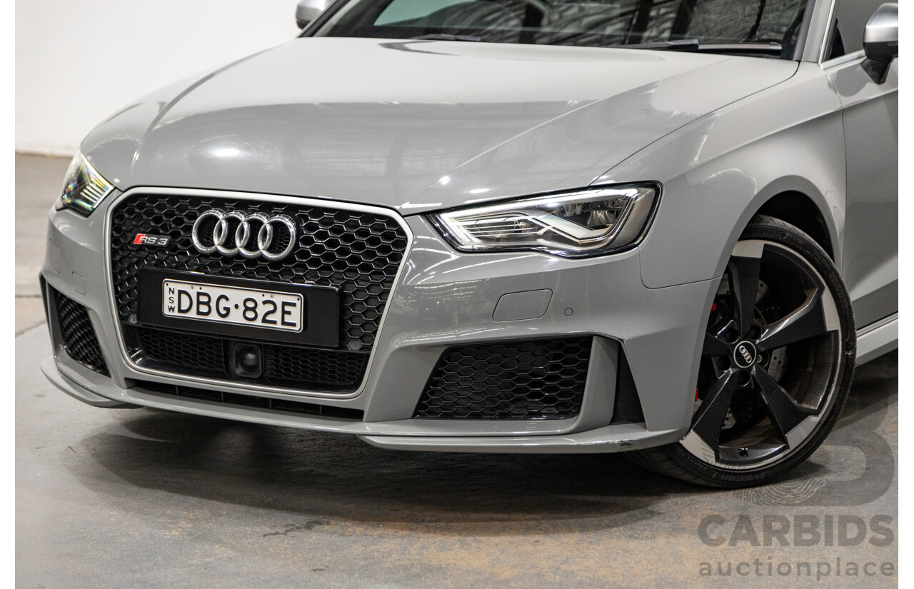10/2015 Audi RS3 Sportback Quattro (AWD) 8V 5d Hatchback Nardo Grey Turbo 2.5L