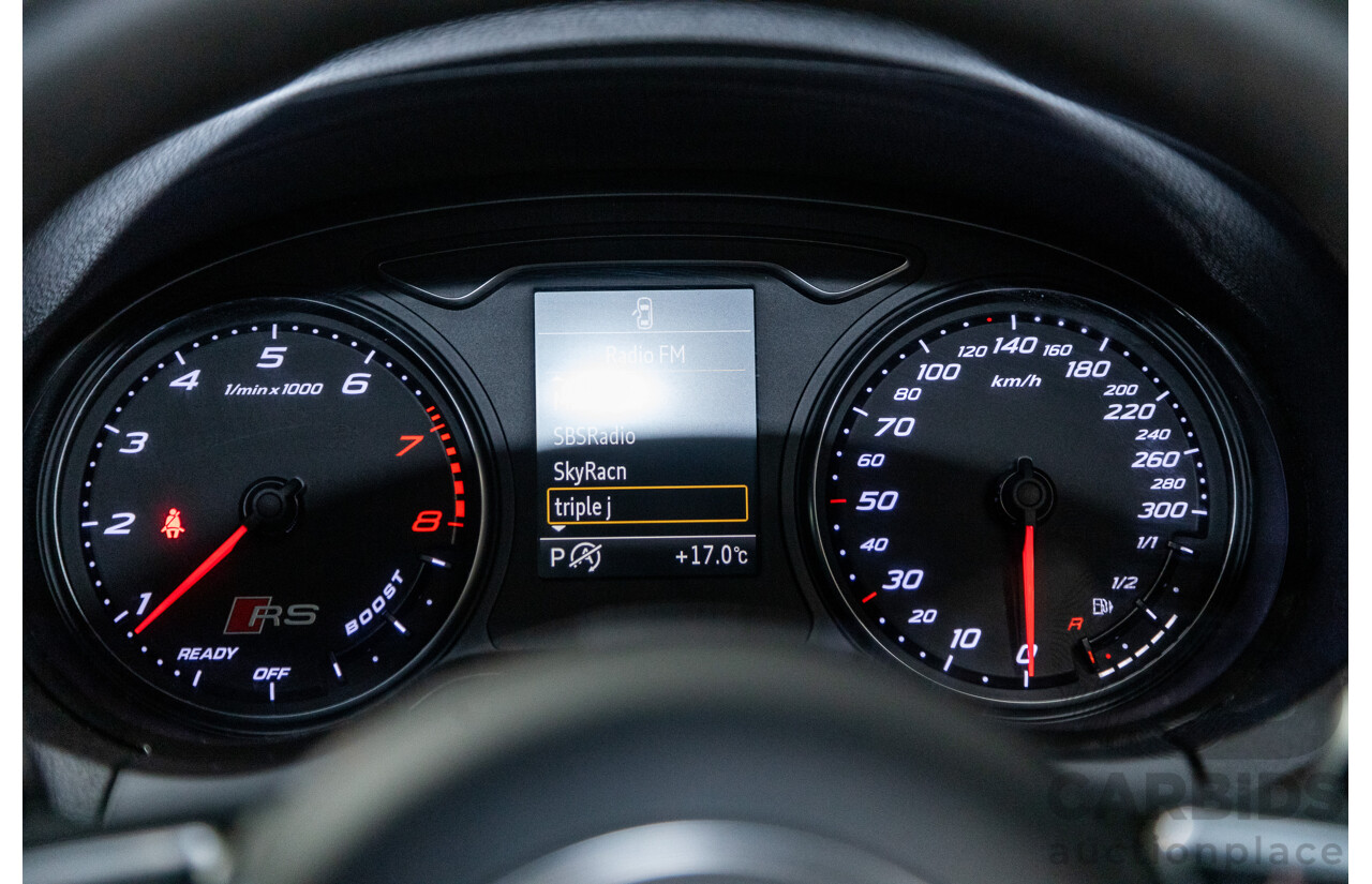 10/2015 Audi RS3 Sportback Quattro (AWD) 8V 5d Hatchback Nardo Grey Turbo 2.5L