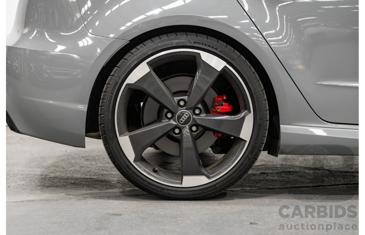 10/2015 Audi RS3 Sportback Quattro (AWD) 8V 5d Hatchback Nardo Grey Turbo 2.5L