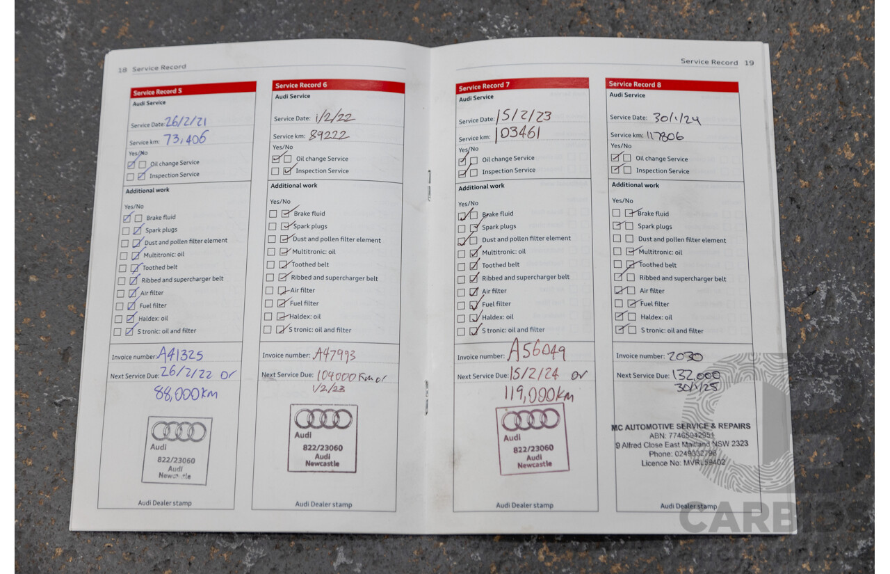 10/2015 Audi RS3 Sportback Quattro (AWD) 8V 5d Hatchback Nardo Grey Turbo 2.5L