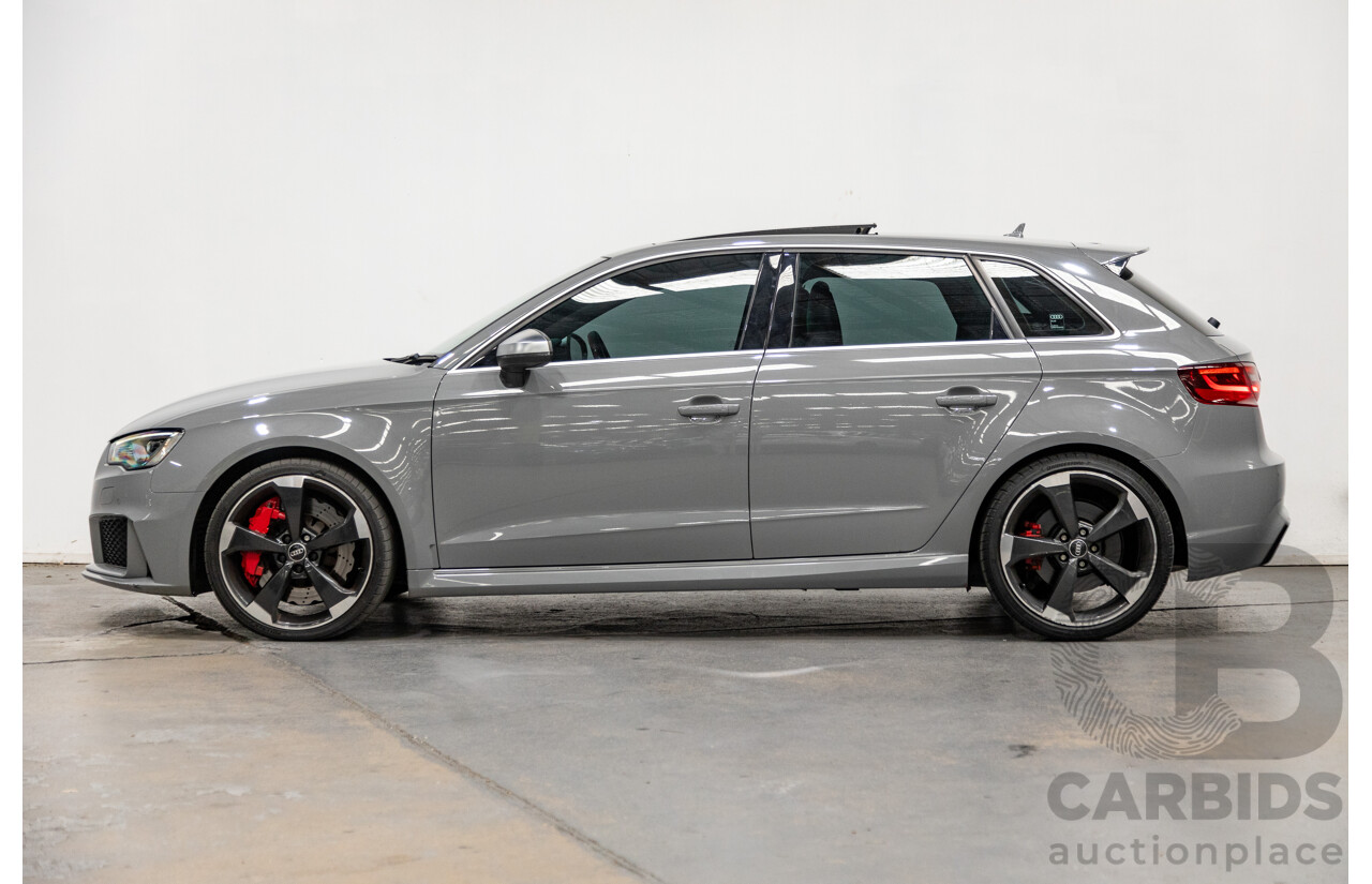 10/2015 Audi RS3 Sportback Quattro (AWD) 8V 5d Hatchback Nardo Grey Turbo 2.5L