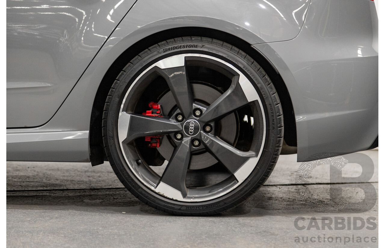 10/2015 Audi RS3 Sportback Quattro (AWD) 8V 5d Hatchback Nardo Grey Turbo 2.5L