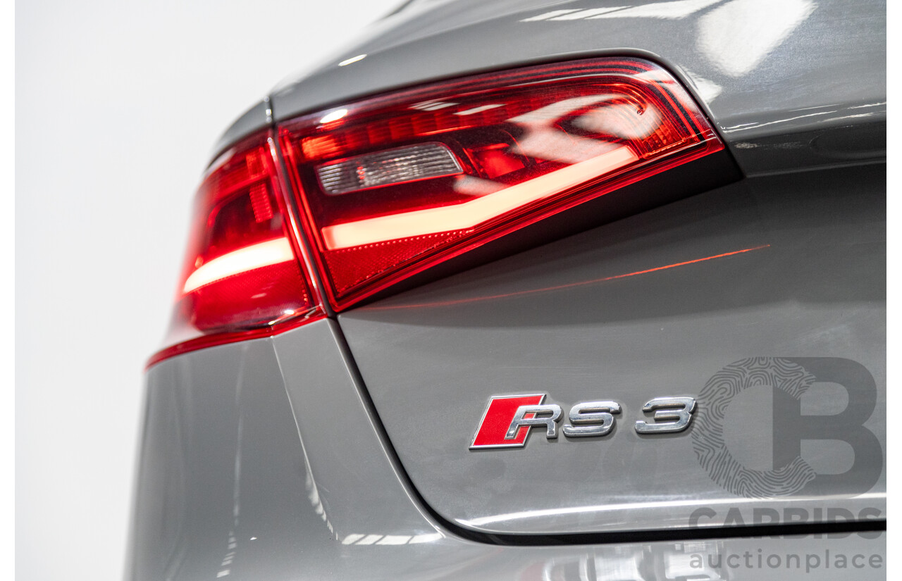 10/2015 Audi RS3 Sportback Quattro (AWD) 8V 5d Hatchback Nardo Grey Turbo 2.5L