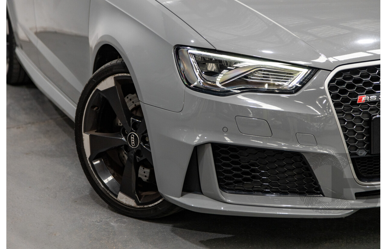10/2015 Audi RS3 Sportback Quattro (AWD) 8V 5d Hatchback Nardo Grey Turbo 2.5L