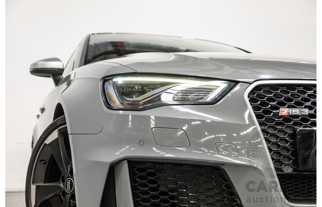 10/2015 Audi RS3 Sportback Quattro (AWD) 8V 5d Hatchback Nardo Grey Turbo 2.5L