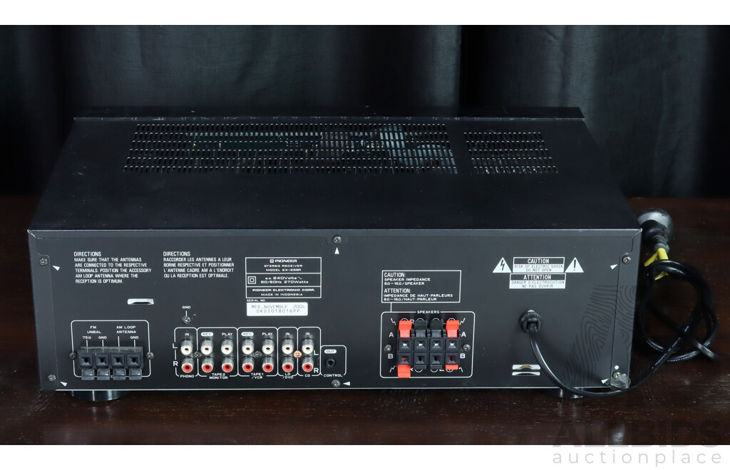 Pioneer SX-255R Stereo Receiver