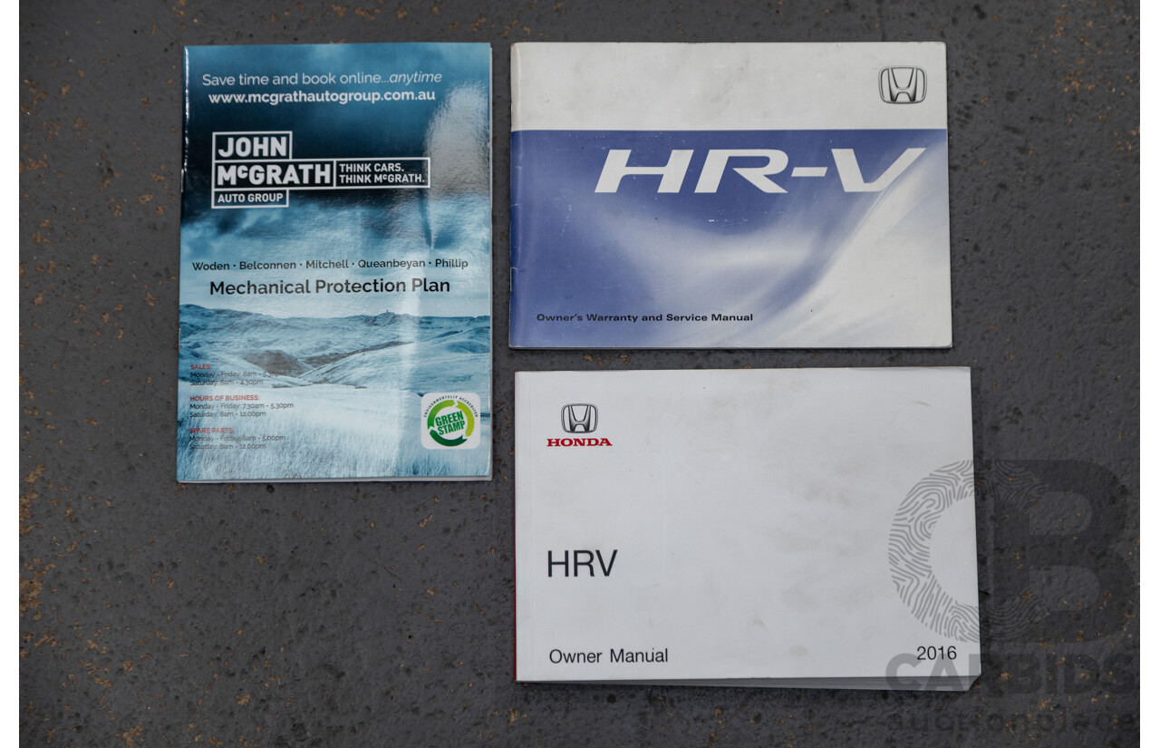 06/2016 Honda HR-V Vti-L 4d Wagon Pearl Orchid White 1.8L