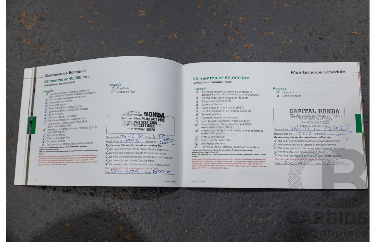 06/2016 Honda HR-V Vti-L 4d Wagon Pearl Orchid White 1.8L