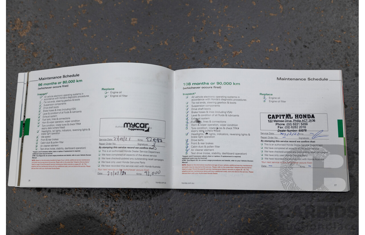 06/2016 Honda HR-V Vti-L 4d Wagon Pearl Orchid White 1.8L