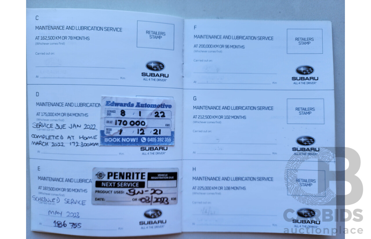 4/2012 Subaru XV 2.0i-S  4d Wagon White 2.0L