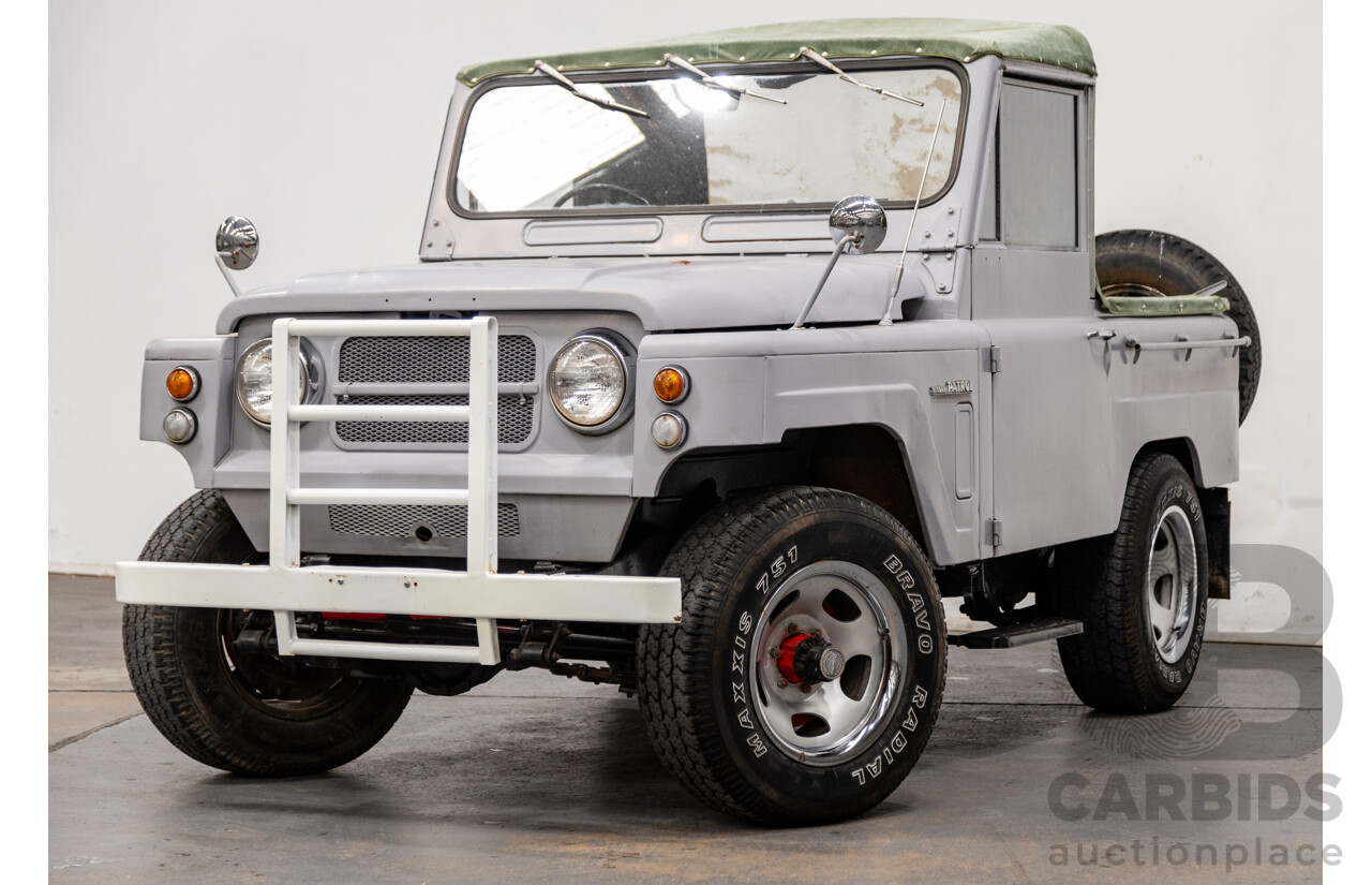 10/1976 Nissan Patrol G60 SWB (4x4) 2d Softtop Primer 4.0L