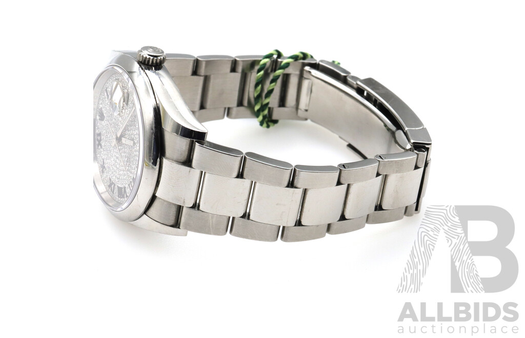 Boxed Rolex Datejust 36, Diamond Dial Bezel Watch - MK2184