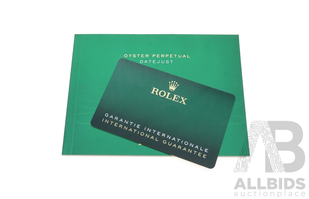 Boxed Rolex Datejust 36, Diamond Dial Bezel Watch - MK2184