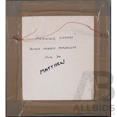 Frank T Morris, (20th Century, Scottish-Born Australian, 1936-2021), Collection of Five Beautiful Birds, Oil on Gessoed Board, 27 x 23 cm (images) (5)