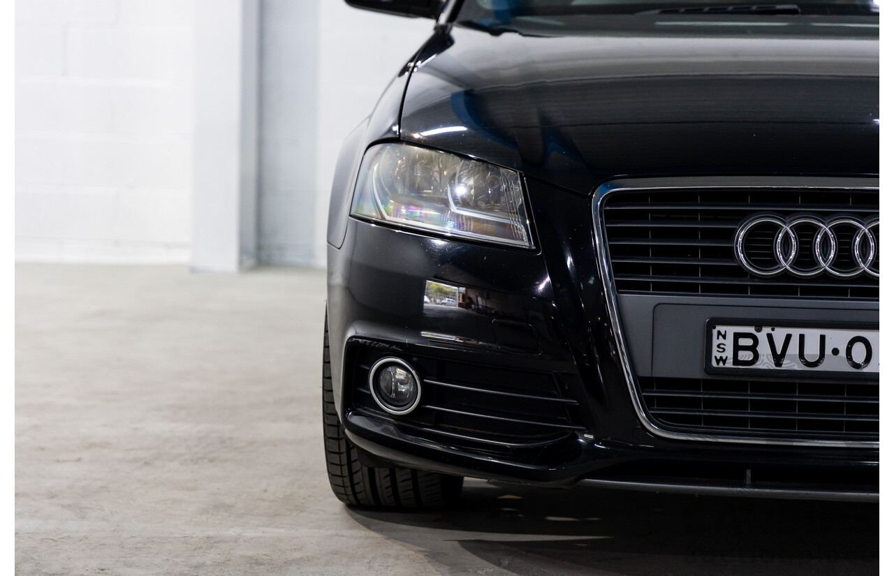 7/2010 Audi A3 S-Line Sportback 1.8 TFSI Ambition 8P MY10 5d Hatchback Phantom Black Pearl Turbo 1.8L