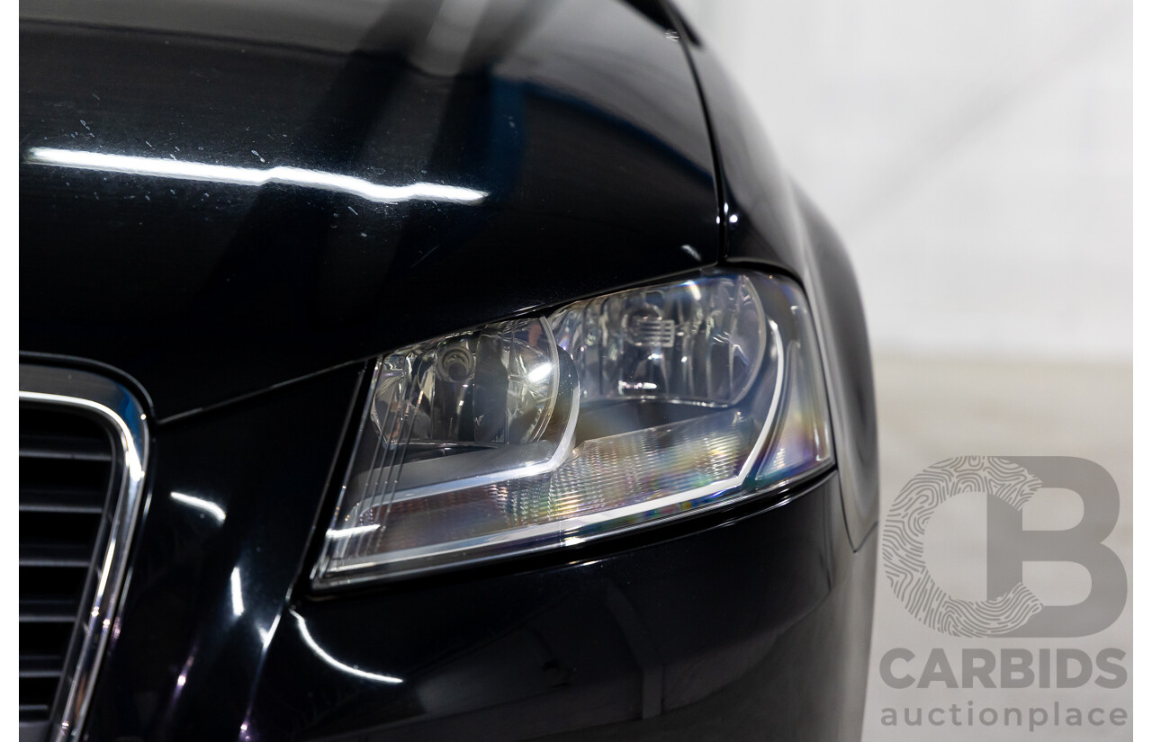 7/2010 Audi A3 S-Line Sportback 1.8 TFSI Ambition 8P MY10 5d Hatchback Phantom Black Pearl Turbo 1.8L
