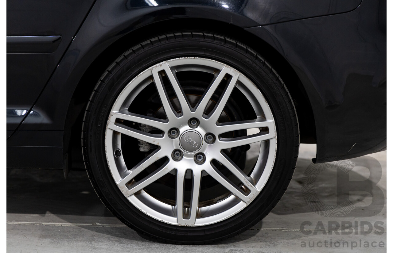 7/2010 Audi A3 S-Line Sportback 1.8 TFSI Ambition 8P MY10 5d Hatchback Phantom Black Pearl Turbo 1.8L