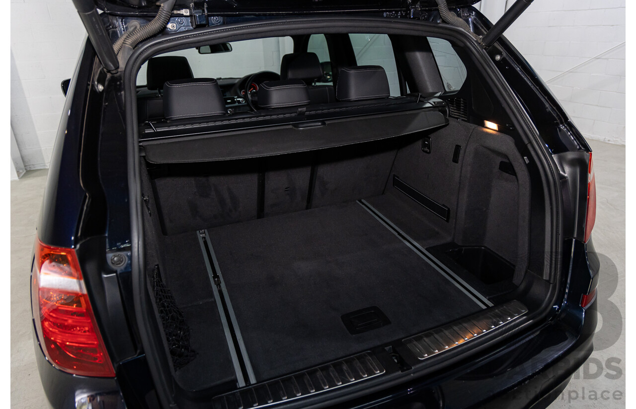 9/2013 BMW X3 Xdrive 30d M Sport F25 MY13 4d Wagon Carbon Black Metallic Turbo Diesel 3.0L