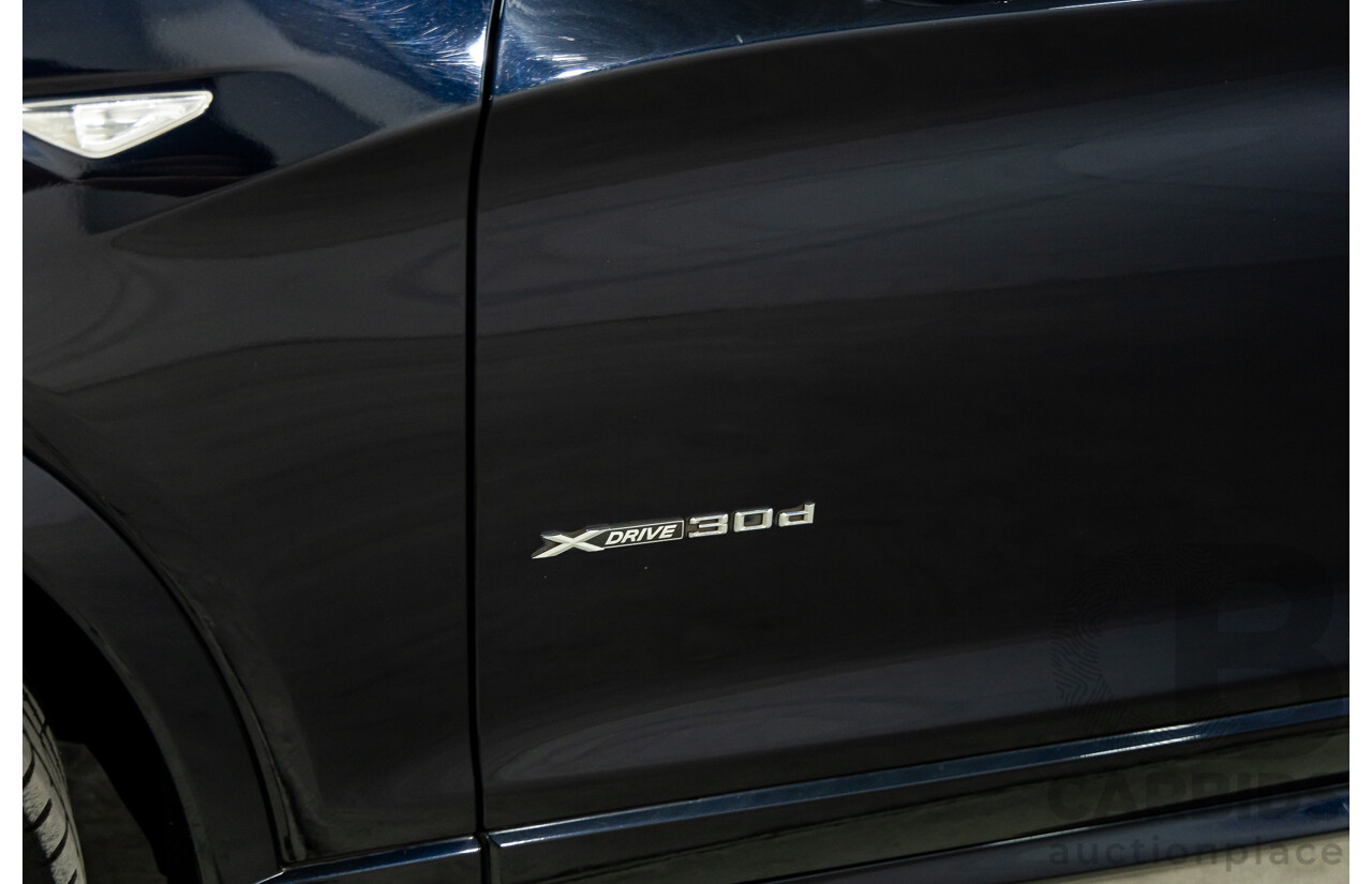9/2013 BMW X3 Xdrive 30d M Sport F25 MY13 4d Wagon Carbon Black Metallic Turbo Diesel 3.0L